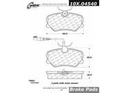 Centric Parts 102.04540 102 Series Semi Metallic Standard Brake Pad