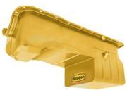 Milodon 31125 Steel Gold Zinc Plated Street And Strip Oil Pan For Ford 302