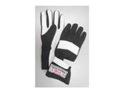 G Force 4100Medbk G1 Black Medium Junior Racing Gloves
