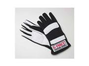 G Force 4101Medbk G5 Black Medium Junior Racing Gloves