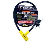 Trimax Tq1532 Braided Cable W Keyed Cable Lock 32In. X 15Mm