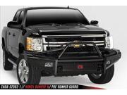 Bumper Black Steel Ranch Front Fab Fours CH08 S2062 1