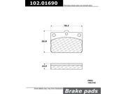 Centric Parts 102.01690 102 Series Semi Metallic Standard Brake Pad