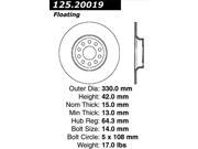 StopTech 125.20019 Premium High Carbon Rotor Fits 03 05 S Type Super V8 XJR