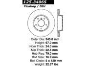 StopTech 125.34065 Premium High-Carbon Rotor Fits 02-05 745i 745Li 760i 760Li StopTech 125.34065 Premium High-Carbon Rotor Fits 02-05 745i 745Li 760i 760Li