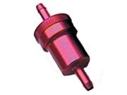 Emgo 14 34470 Aluminum Fuel Filter 1 4in. Red Anodized