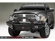 Fab Fours Dr06 S1162 1 Black Steel Front Ranch Bumper