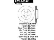 StopTech 125.34052 Premium High Carbon Rotor Fits 01 08 330Ci 330i 330xi Z4