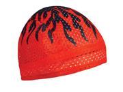 VENTED FLYDANNA 100% POLYESTER MESH FLAMES RED