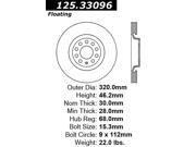 StopTech 125.33096 Premium High-Carbon Rotor Fits 00-04 A6 Quattro StopTech 125.33096 Premium High-Carbon Rotor Fits 00-04 A6 Quattro