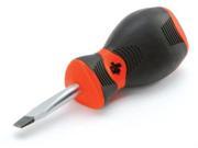 Stubby Slotted Screwdriver 1 4 Tip with 1 1 2 Shaft Clear Handle