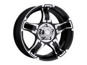 Ultra Wheel 194 6861B Ultra Drifter 8X16 Black Diamond Cut Rim