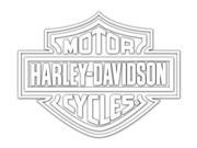 Chroma Graphics 4311 Harley Davidson Logo Cutz Rear Window Decal