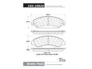Centric Parts 102.10920 102 Series Semi Metallic Standard Brake Pad
