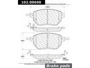 Centric Parts 102.09690 102 Series Semi Metallic Standard Brake Pad