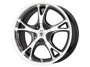 Konig Black Wheel With Machined Face 16X7 5X100Mm