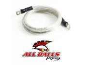 All Balls 78 132 Battery Cable 32in. Clear