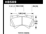 Hawk Performance HB589P.704 Disc Brake Pad Hawk Performance HB589P.704 Disc Brake Pad