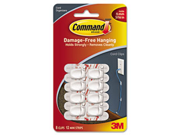 Cord Clip W Adhesive White 8 Pack