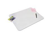KrystalView Desk Pad with Microban Matte 17 x 12 Clear