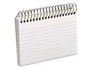 Spiral Index Cards 3 x 5 50 Cards White