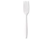 Medium Weight Cutlery Fork White 1000 Carton