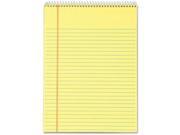TOPS Docket Wirebound Legal Writing Pad 70 Sheet 16 lb Letter 8.50 x 11 3 Pack Canary Paper