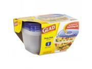 GladWare Deep Dish Food Container 64 oz. Plastic Clear 6 3 Case