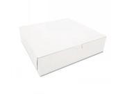 Tuck Top Bakery Boxes 10w x 10d x 2 1 2h White
