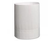 C Fluted Chef Hat 9In Ppr Whi 12