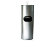 Stainless Stand Waste Receptacle Cylindrical 5gal Stainless Steel