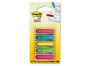 Arrow 1 2 Flags Five Assorted Bright Colors 20 Color 100 Pack
