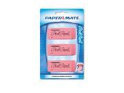 Pink Pearl Eraser Large 3 Pack