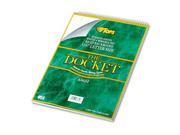 Docket Wirebound Ruled Pad w Cover 8 1 2 x 11 3 4 White 70 Sheets