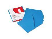 Slash Cut Pockets For Three Ring Binders Jacket Letter 11 Pt. Blue