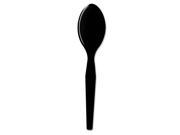 Plastic Cutlery Heavy Mediumweight Teaspoons Black 1000 Carton