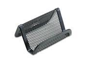 Mesh Business Card Holder Capacity 50 2 1 4 x 4 Cards Black