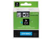 D1 High Performance Polyester Removable Label Tape 1 X 23 Ft Black On Clear