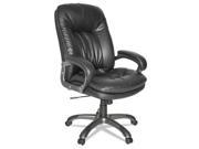 Executive High Back Swivel Tilt Leather Chair Black