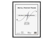 Metal Poster Frame Plastic Face 18 x 24 Black