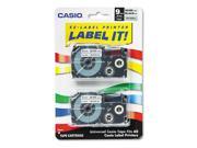 Tape Cassettes For Kl Label Makers 9Mm X 26Ft Black On Silver 2 Pac