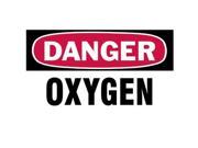 3 X5 Danger Oxygen Gascylinder Label