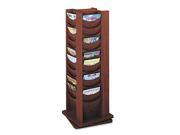 Rotary Display 48 Compartments 17 3 4w X 17 3 4d X 49 1 2h Mahogany