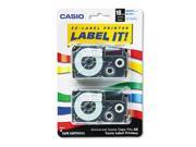 Tape Cassettes For Kl Label Makers 18Mm X 26Ft Blue On White 2 Pack
