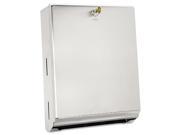Surface Mounted Paper Towel Dispenser 10 3 4 x 4 x 14 Satin Stainless Steel