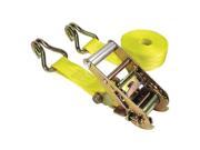 Ratchet Tie Down 1 3 4 x 15 5000 lbs with Double J Hook Ends