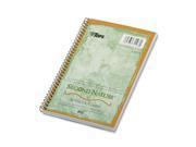 Second Nature Subject Wirebound Notebook Narrow 5 x 8 White 80 Sheets