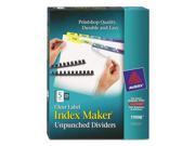 Index Maker Clear Label Contemporary Color Dividers 5 Tab 25 Sets Pa