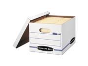 Stor File Storage Box Letter Legal Lift Off Lid White Blue 4 Carto