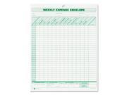 Weekly Expense Envelope 8 1 2 x 11 20 Forms